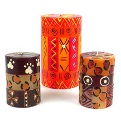 Hand Painted Candles &amp; Holders