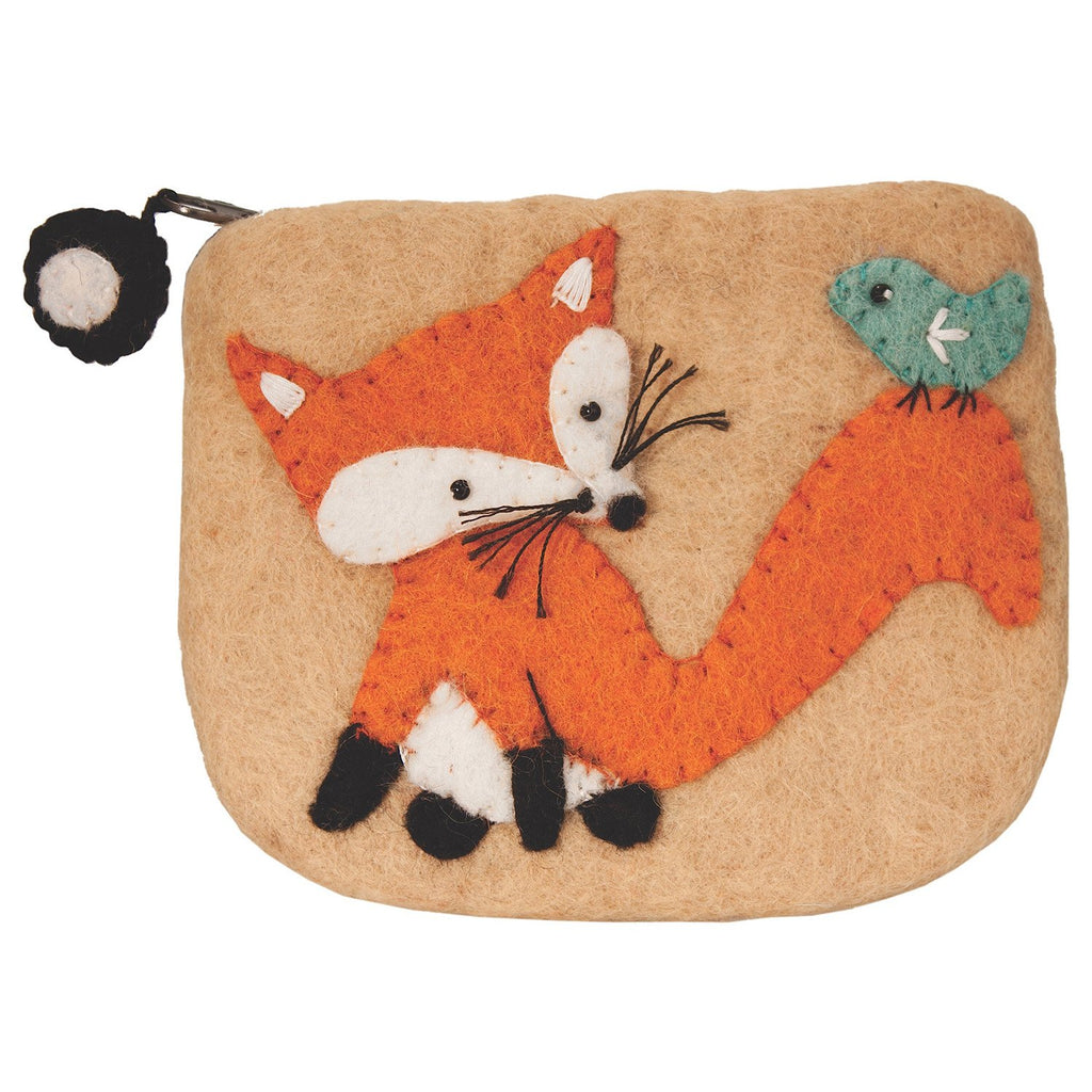 Felt Coin Purse - Fox Handmade and Fair Trade