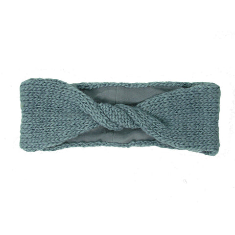 Lined Twisted Headband - Chambray Handmade and Fair Trade