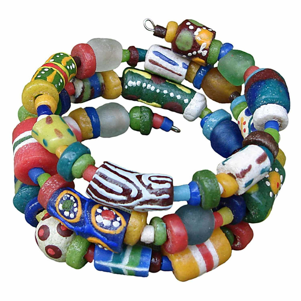 Hodge Podge Spiral Bracelet Rainbow - Global Mamas