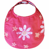 Batiked Baby Bib Papaya Star Design - Global Mamas (B)