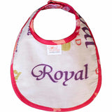 Batiked Baby Bib Papaya Star Design - Global Mamas (B)