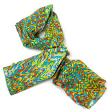 Bright Abstract Cotton Scarf - Asha Handicrafts