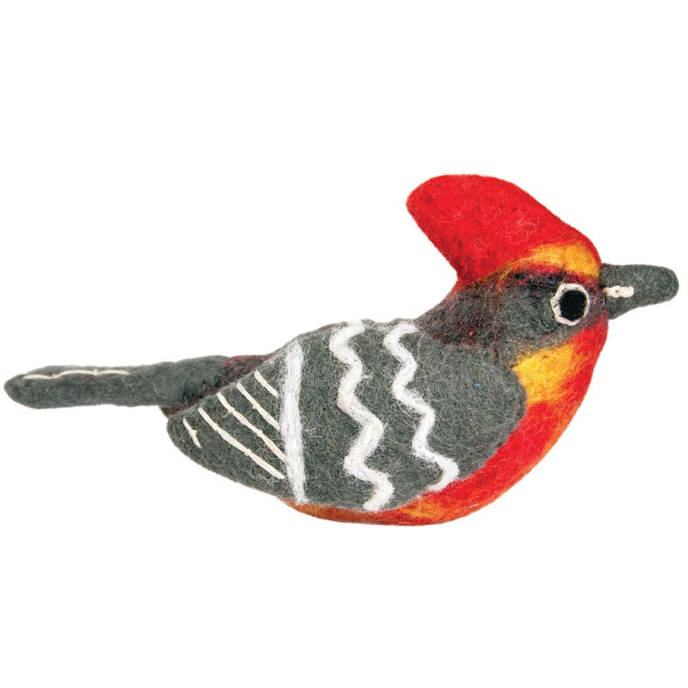 Wild Woolies Felt Bird Garden Ornament - Vermillion Flycatcher - Wild Woolies (G)