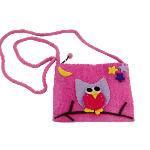 Felt Owl Purse - Global Groove (P)