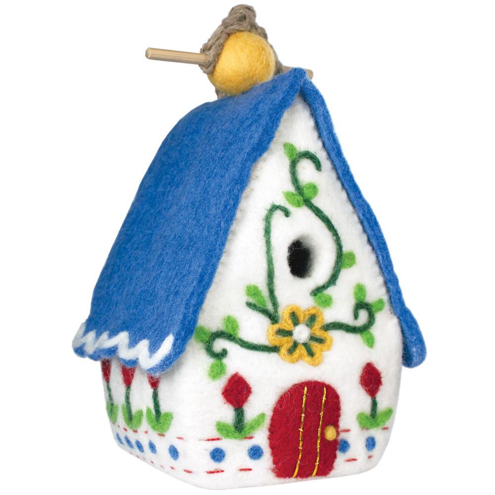 Felt Heidi Chalet Birdhouse - Wild Woolies