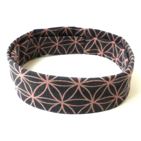 Flower of Life Headband - Grey - Global Groove (W)