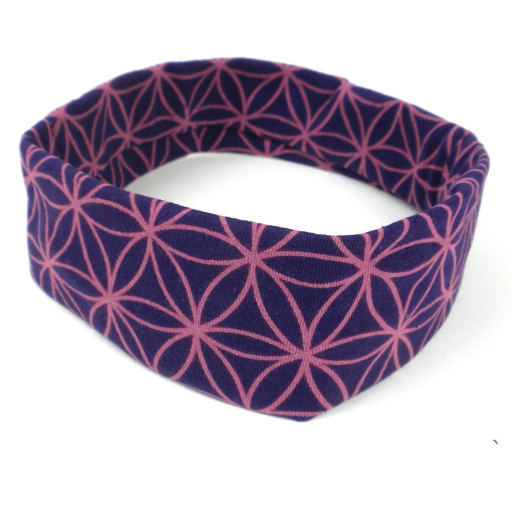 Flower of Life Headband - Purple - Global Groove (W)