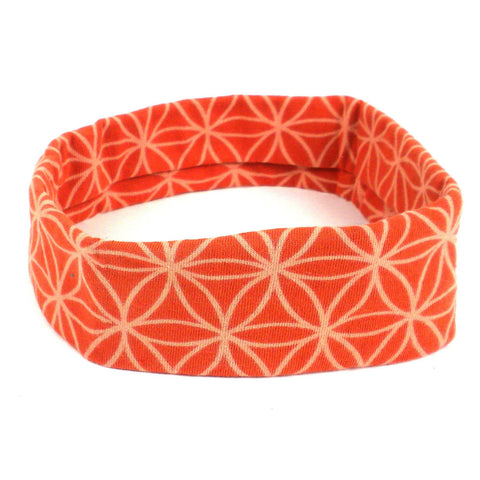 Flower of Life Headband - Orange - Global Groove (W)