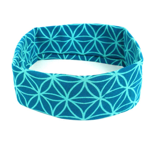 Flower of Life Headband - Teal - Global Groove (W)