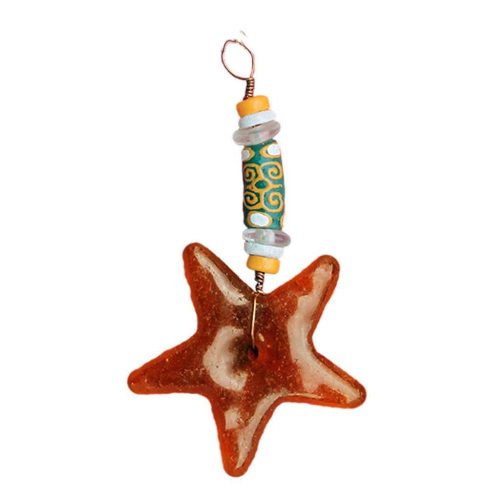 Strength Star Ornament Amber - Global Mamas (H)