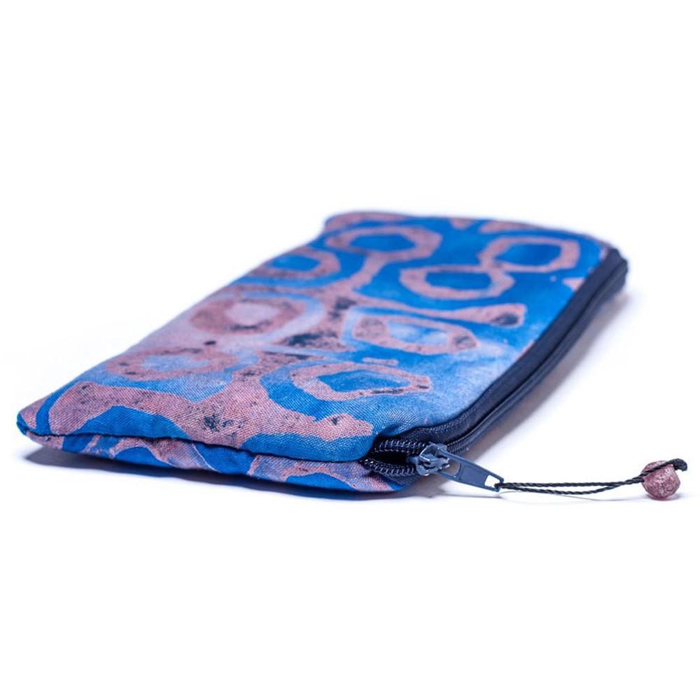 Batiked Clutch Purse - Blue - World Peaces (P)