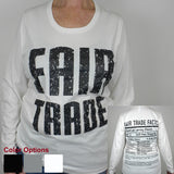 Fair Trade Fitted Tee Shirt with Long Sleeve - Freeset