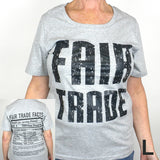 Fitted Fair Trade Tee Shirt with 1/4 Sleeve - Freeset