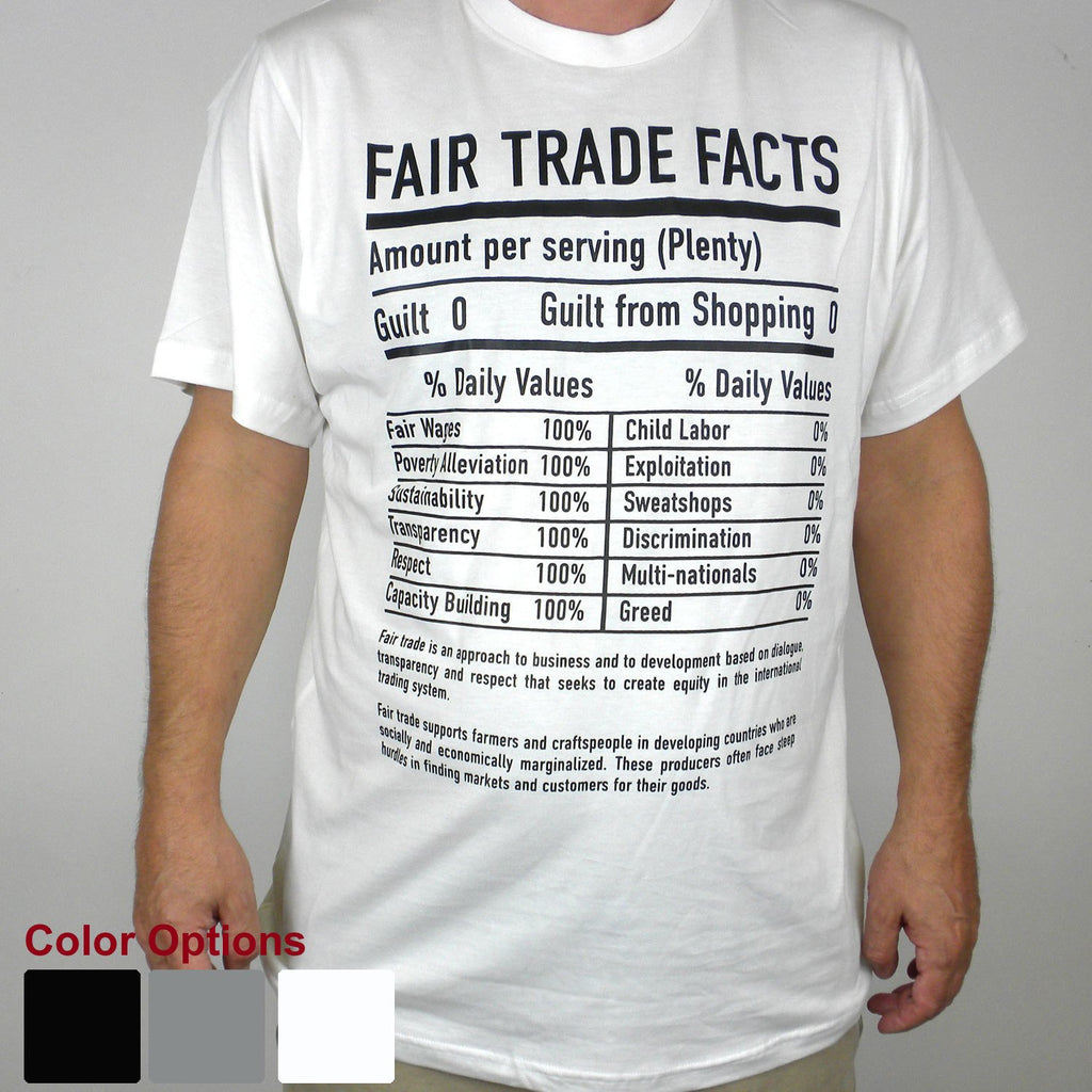 Unisex Fair Trade Tee Shirt Fair Trade Facts - Freeset