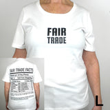 Fitted Fair Trade Tee Shirt with 1/4 Sleeve - Freeset