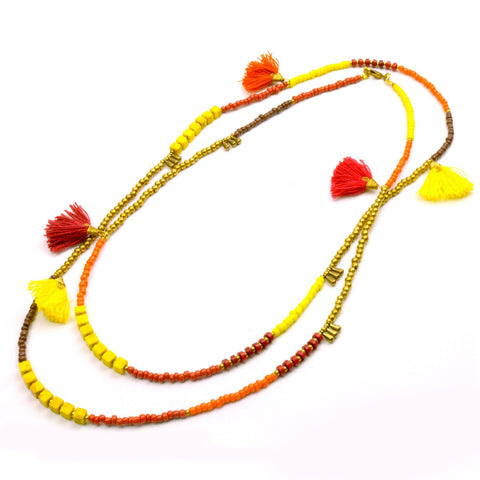 Kerala 3-in-1 Necklace Fire - Global Groove (J)