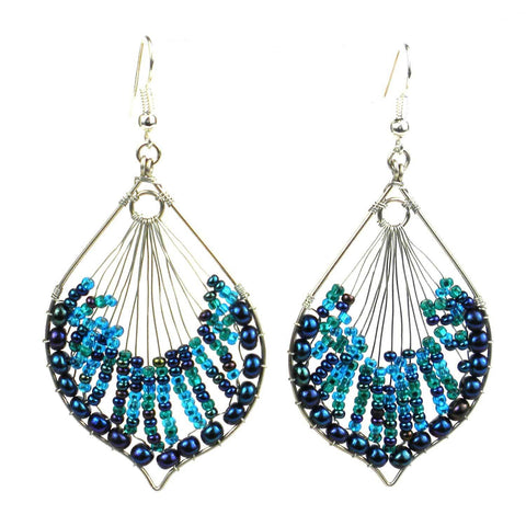 Cleo Earring - Blues - Lucias Imports (J)