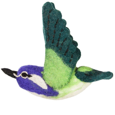 Wild Woolies Felt Bird Garden Ornament - Costas Hummingbird - Wild Woolies (G)