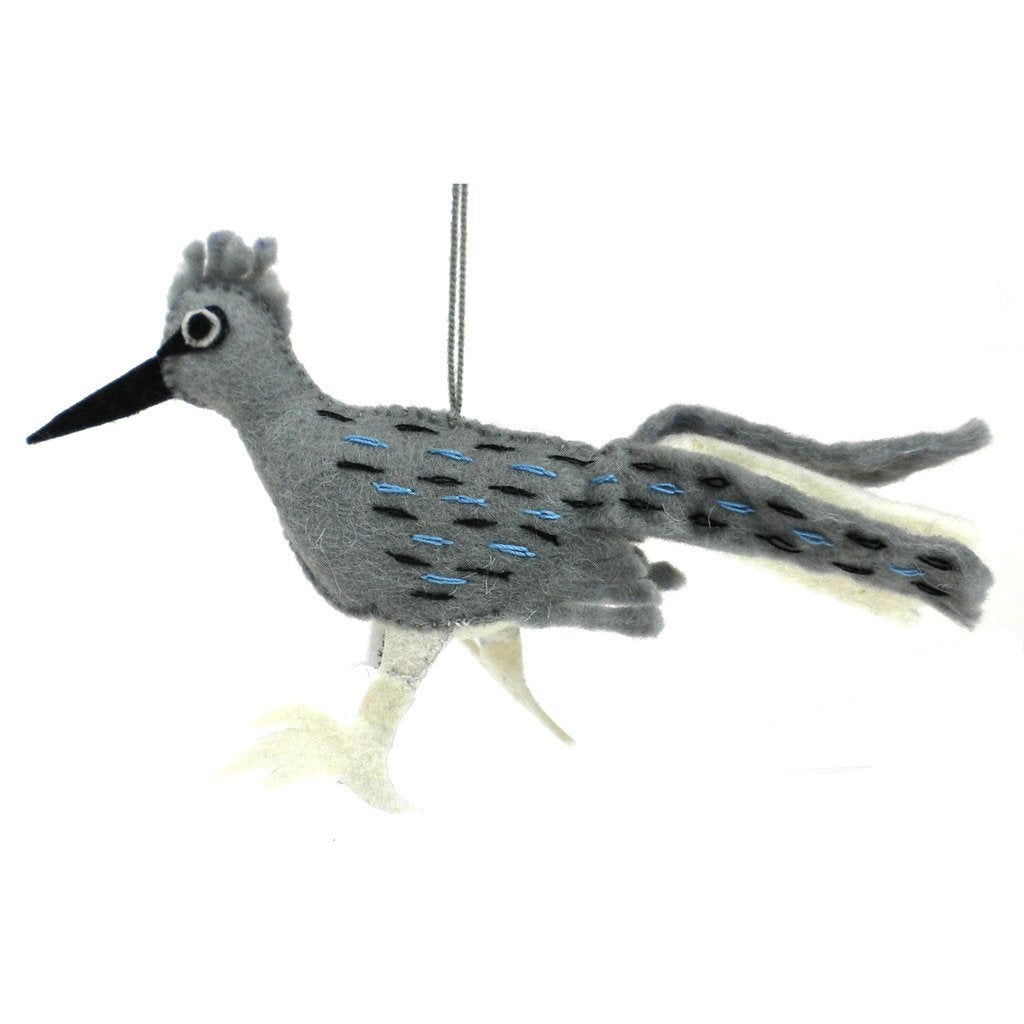 Felt Roadrunner Ornament - Silk Road Bazaar (O)