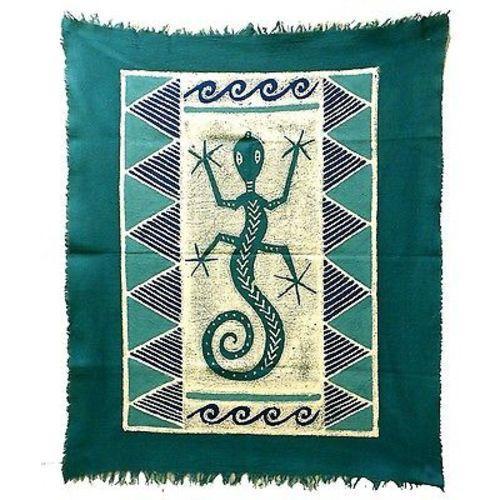 Gecko Batik in Three Blues Handmade and Fair Trade