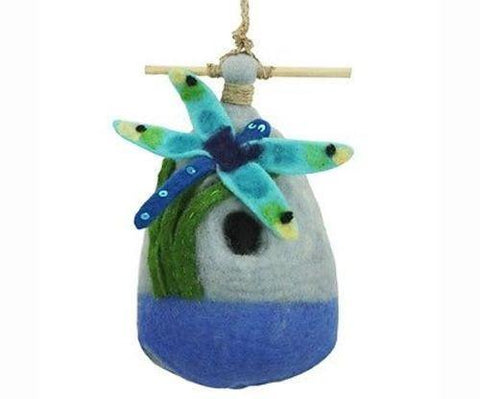 Felt Birdhouse - Big Dragonfly Handmade and Fair Trade