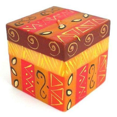 Hand-Painted Cube Candle - Bongazi Design - Nobunto