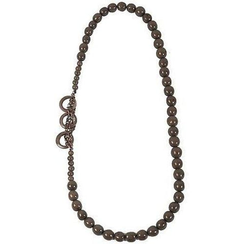 Circle Chain Necklace in Soft Gray Handmade and Fair Trade