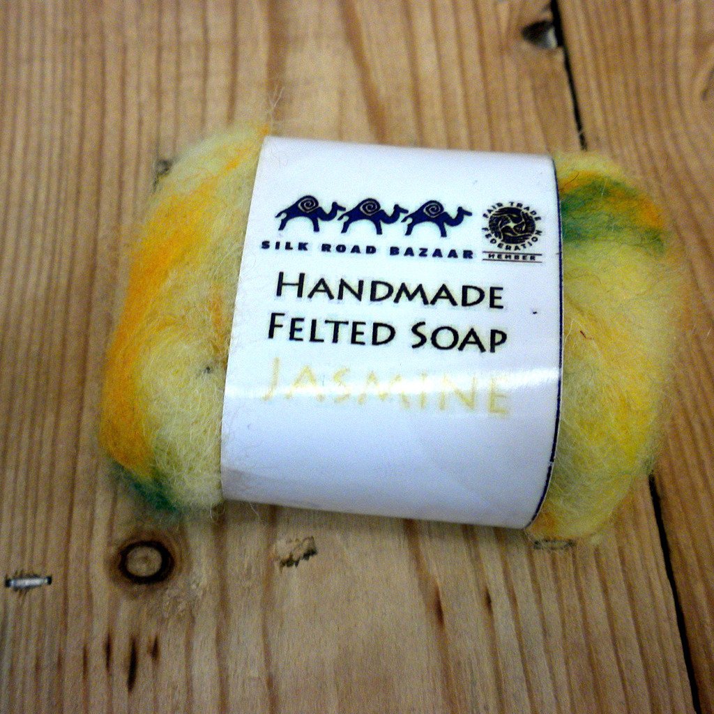 Handmade Felted Soap Jasmine - Silk Road Bazaar (S)