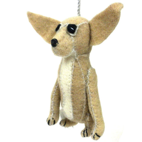 Felt Chihuahua Ornament - Silk Road Bazaar (O)