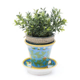 Blue Pottery Planter - Turquoise - Matr Boomie (Pottery)