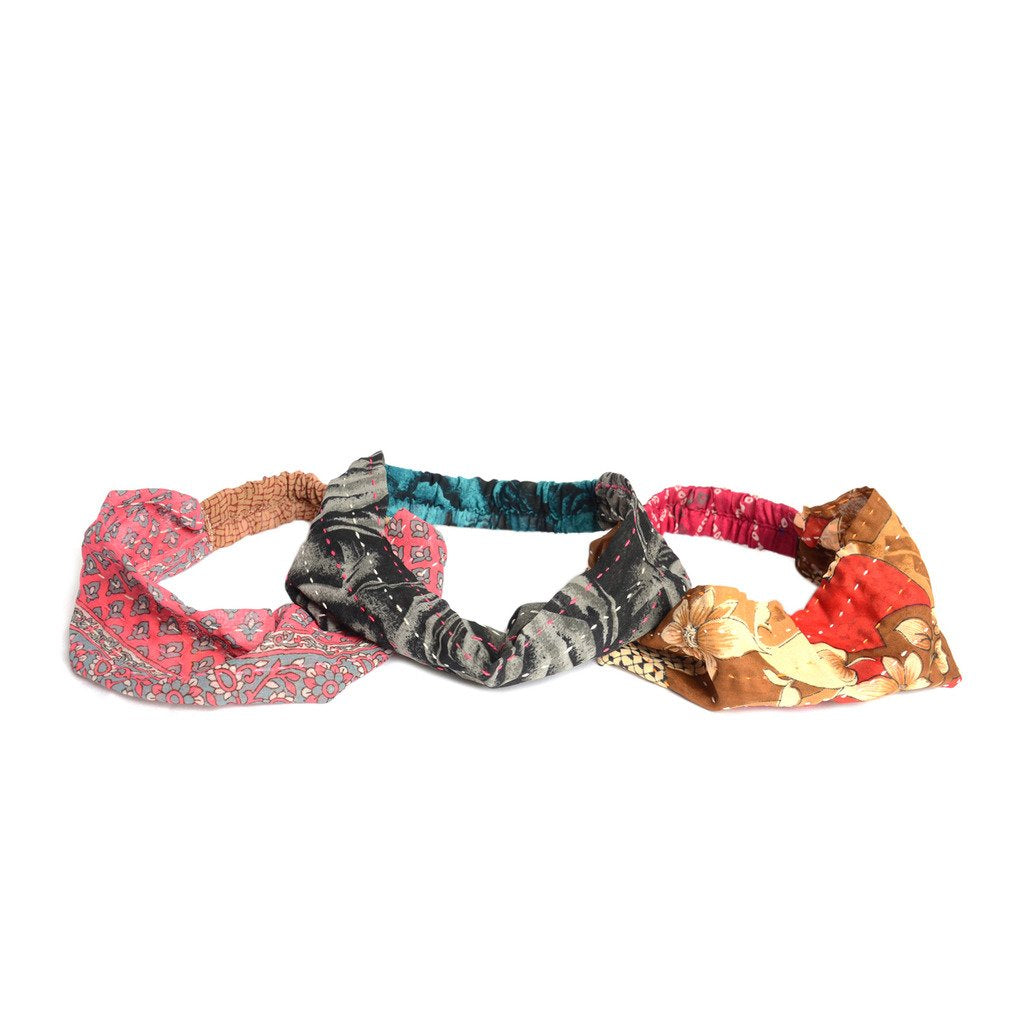 Kantha Sari Headband - Assorted - Matr Boomie (A)