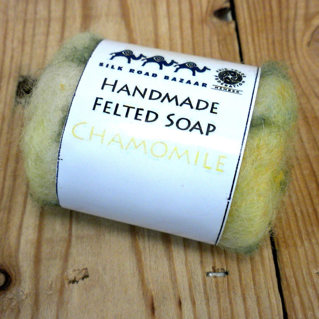 Handmade Felted Soap Chamomile - Silk Road Bazaar (S)