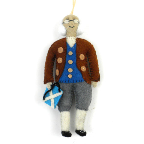 Ben Franklin Felt Ornament - Silk Road Bazaar (O)