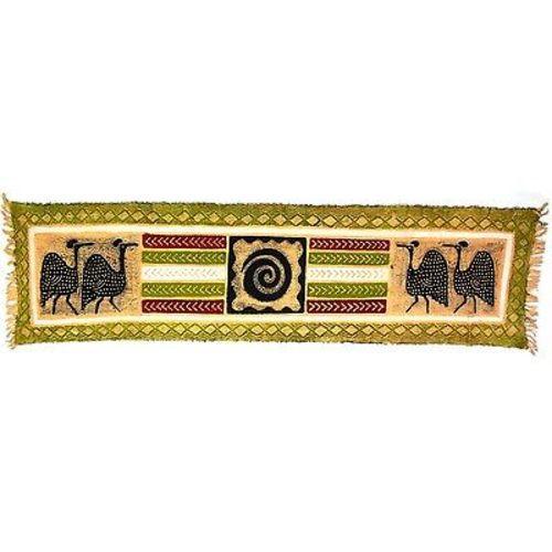 Horizontal Green Guinea Fowl Batik - Tonga Textiles