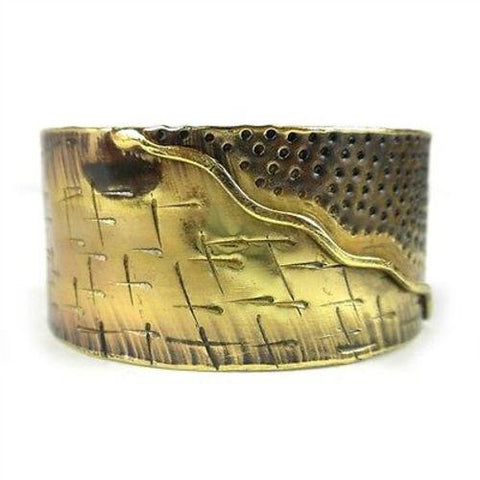 Convergence Brass Cuff Handmade and Fair Trade