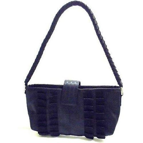 Black Seat Belt Optra Clutch with Strap Handmade and Fair Trade