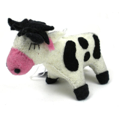 Felt Cow Ornament - Silk Road Bazaar (O)