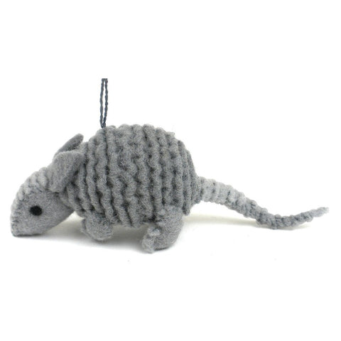 Armadillo Felt Ornament - Silk Road Bazaar (O)