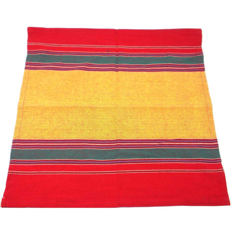 Cotton Napkin in Yellow, Green and Red - Jeevankala (L)