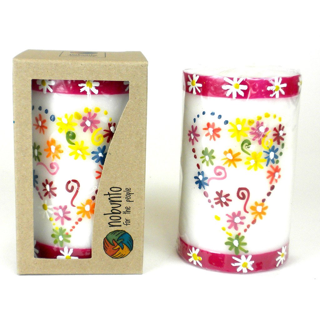 Hand Painted Candle - Single in Box - Mamako Design - Nobunto