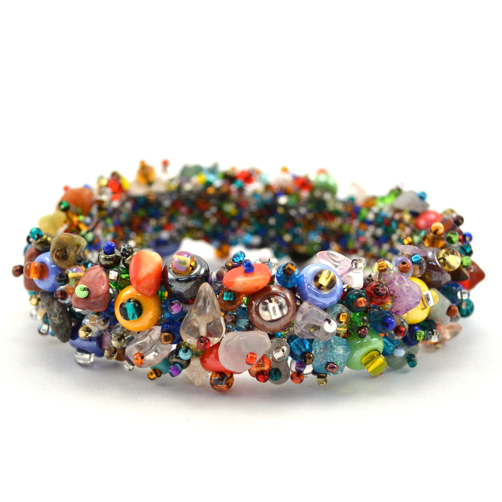 Magnetic Beach Ball Caterpillar Bracelet Multi - Lucias Imports (J)